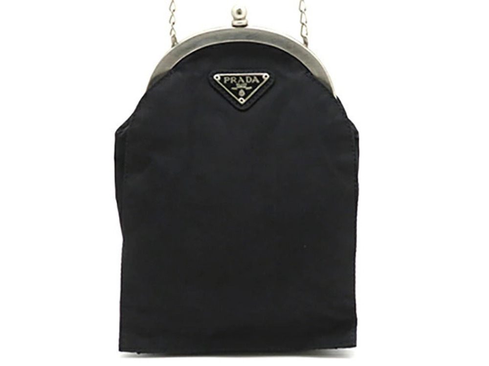 Prada bag shoulder clasp closure chain black